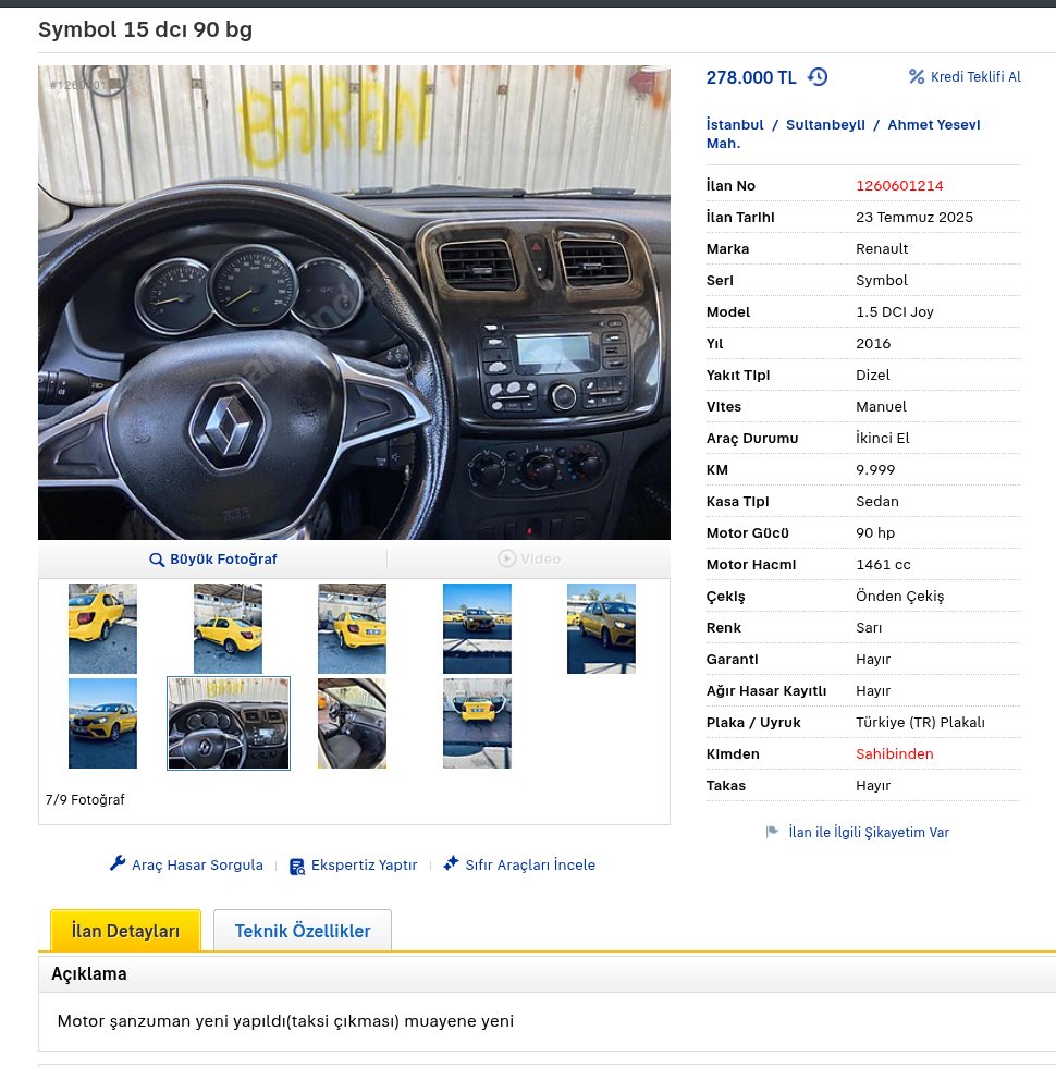 Ne dersiniz, motor sanşıman yeni taksi çıkması alınır mı