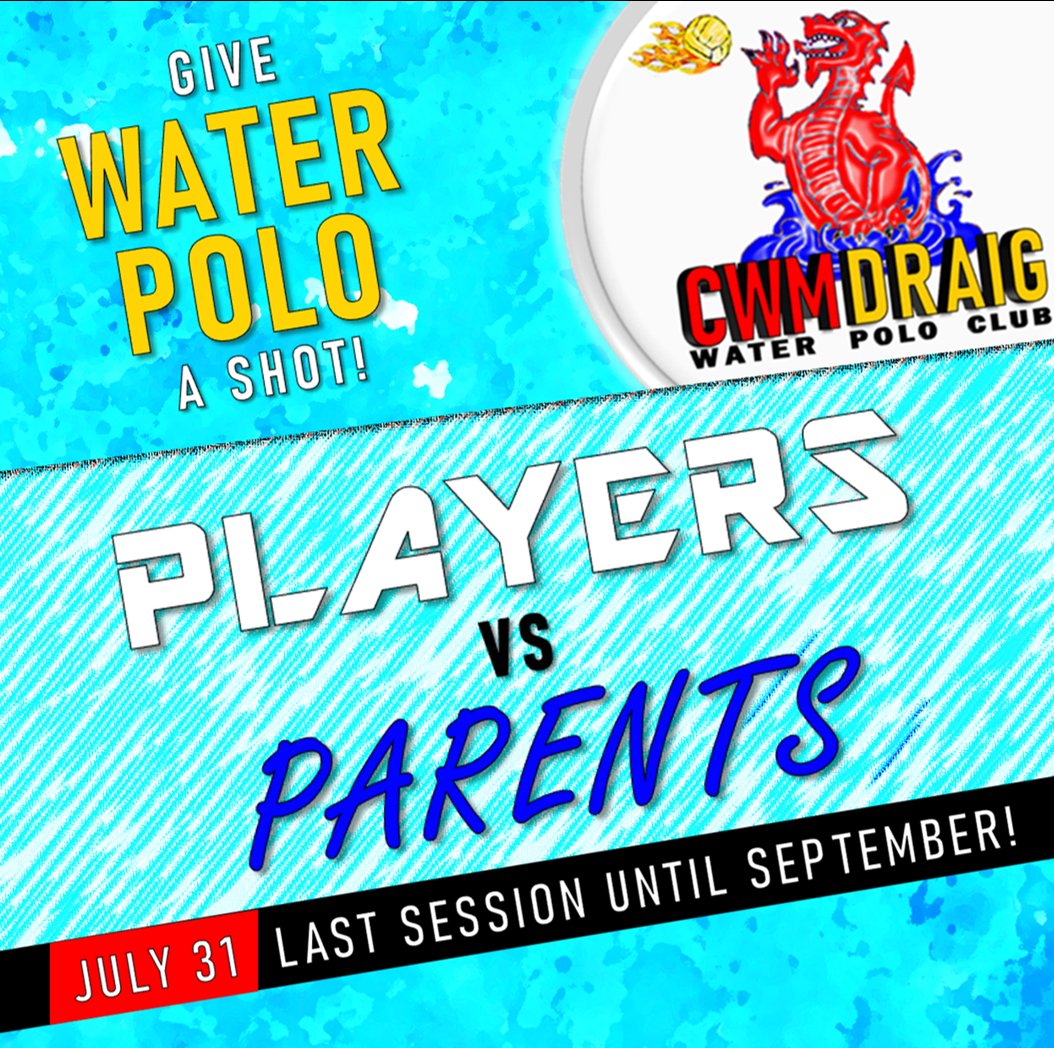 For the last session (July 31) before our summer break, we're hoping to arrange a match of Players 🆚️ Parents!💪🤽‍♂️

Juniors, make sure your parents bring along their swim suits for our finale!🩳🩱

Following the summer break, our first session back shall be September 4🏖