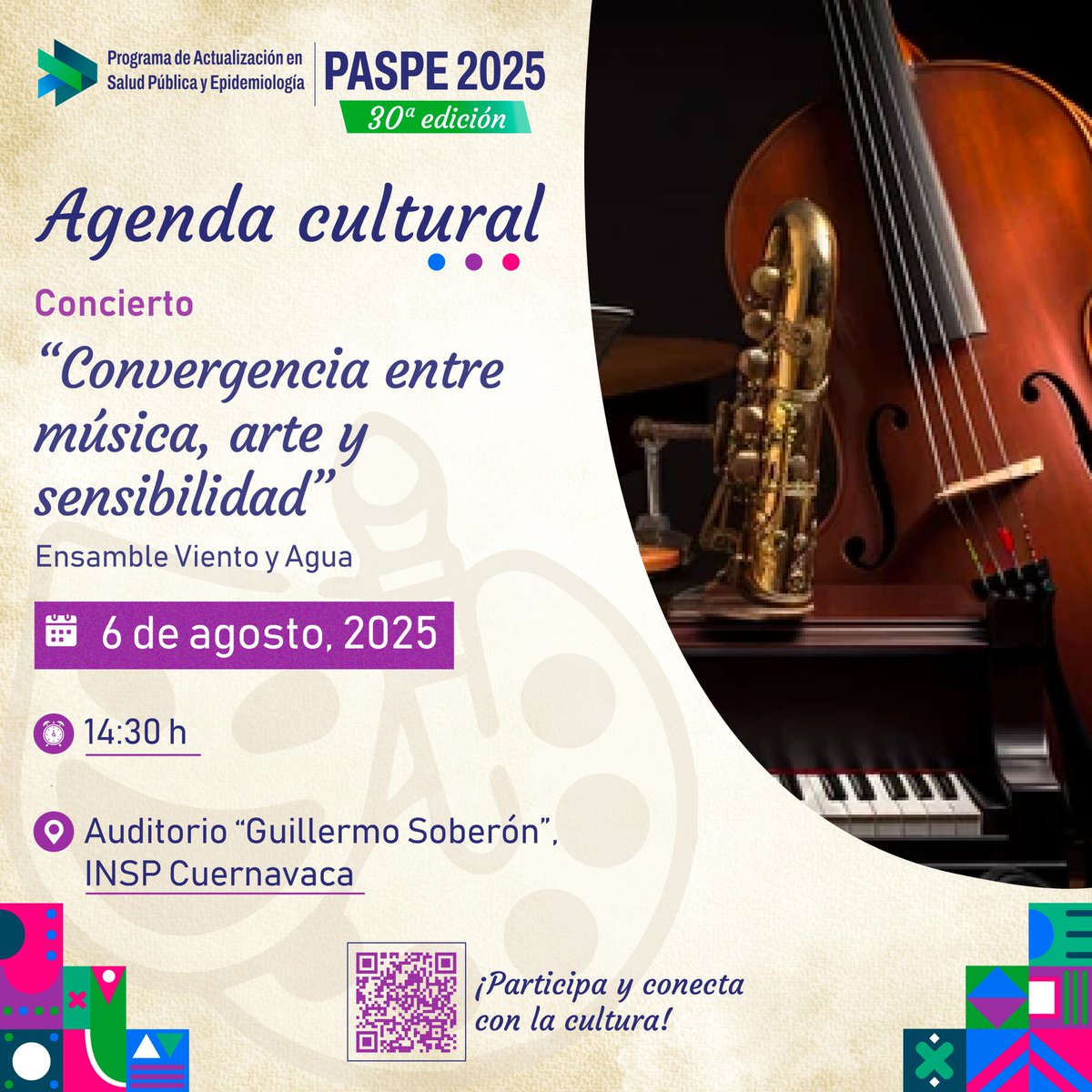 #AgendaCultural 🎉 Acompáñanos al concierto “Convergencia entre música, arte y sensibilidad” 🎻 Una experiencia sonora para dejarse llevar por las emociones y disfrutar de la armonía entre arte y sensibilidad 🤩🎶

¡Déjate envolver por esta propuesta musical única!