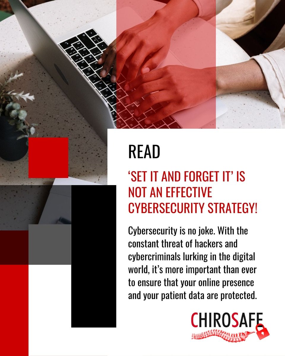 ChiroSafe's tweet image. Cybersecurity is no joke. With the constant threat of hackers and cybercriminals lurking in the digital world, it’s more important than ever to ensure that your online presence and your patient data are protected.

Continue reading here ⬇️
tinyurl.com/2agznucn