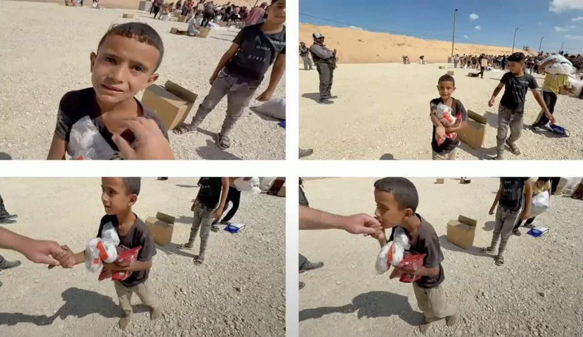 جريمة تاريخية يجب أن لا تَمر بهذه البساطة ويجب أن يعرفها كل العالم 

الطفل أمير سار لمسافة ١٢ كيلومتر حافي القدمين من أجل الحصول على الطعام 

وعند وصوله للمكان قام جندي امريكي بتصويره واذلاله وهو يقبل يده 

دقائق بعد التقاط الصورة قام الجنود بقنص وقتل أمير على الفور !!