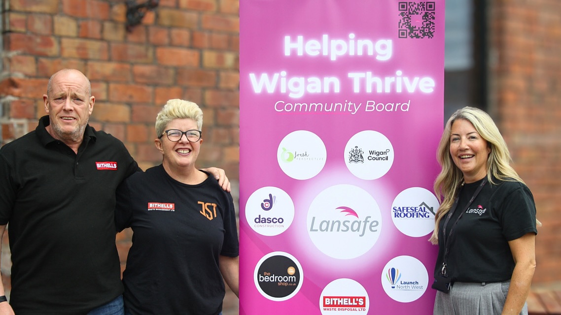 Bithells are proud to be members of the “Helping Wigan Thrive” board @lansafeltd 😍

Our very own Louise and Dave are providing their support to the initiative which focuses on bringing together local businesses and charities to make a tangible difference in our community🙌🏼
