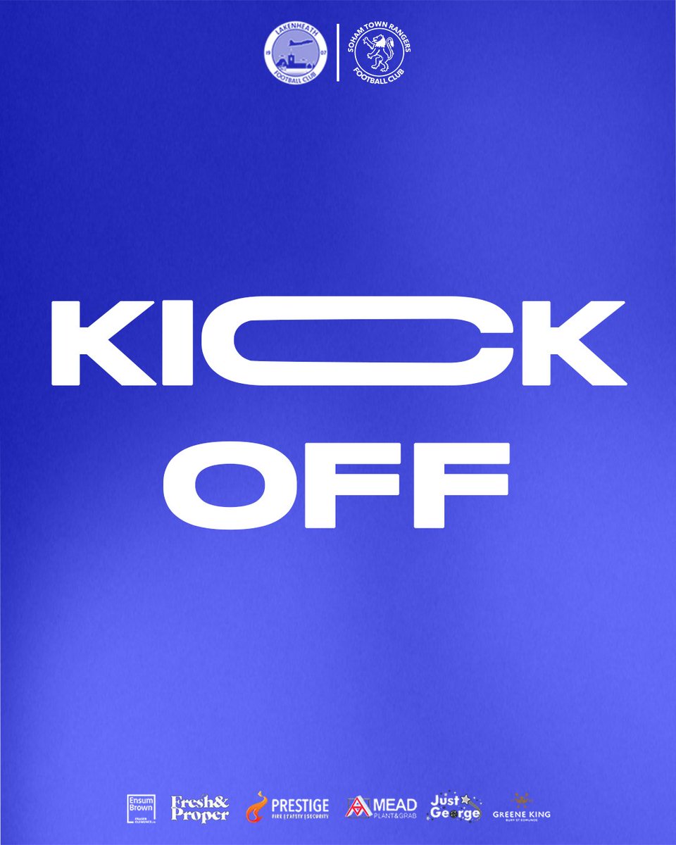 Soham Town Rangers FC (@sohamtownranger) on Twitter photo ⏰ (1’) | ✈️ 0-0 🔵 |
We're underway in Lakenheath! COME ON SOHAM! 💪
#STRFC ⏰ (1’) | ✈️ 0-0 🔵 |
We're underway in Lakenheath! COME ON SOHAM! 💪
#STRFC