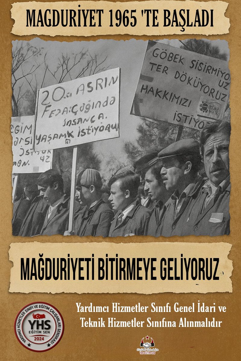 ARTIK YHS SÖZÜ TUTULSUN!

Bu mağduriyetin üzerinden 60 yıl geçti…
Ama sabır bitti, umut tükendi.
YHS için artık bir sonraki toplantı, bir sonraki seçim, bir sonraki yasa değil,
Bugün çözüm zamanı!

#YhsTopluSözleşmeye
#YardımcıHizmetlerSınıfı

<a href="/RTErdogan/">Recep Tayyip Erdoğan</a> <a href="/hasandogan/">Hasan Doğan</a>