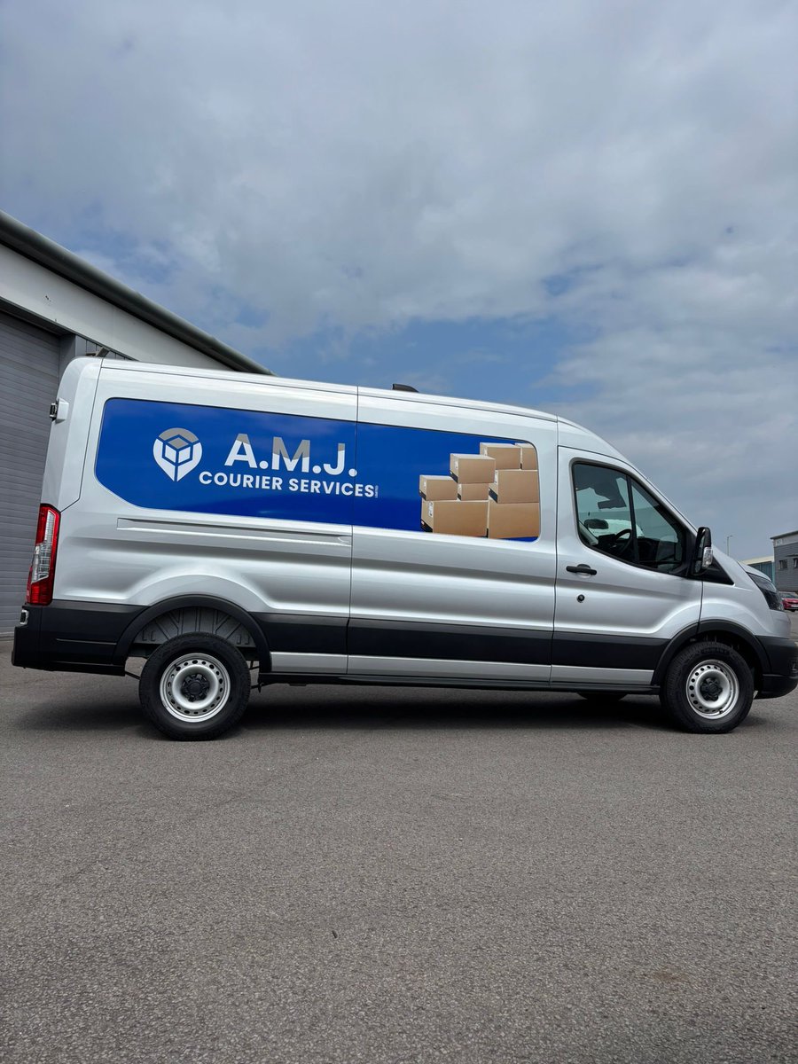 Delivering another #Amjcouriers branded van