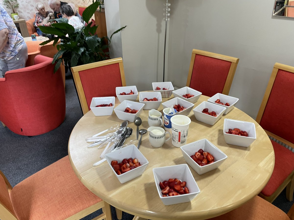 We had a games afternoon at our two Chorley schemes last week -  16 there <a href="/placesforpeopl2/">placesforpeople</a> - we had strawberries and cream, cream cakes, with an afternoon tea- we had a quiz with prizes and  then played prize bingo. 
What and enjoyable afternoon it was, everybody enjoyed it.