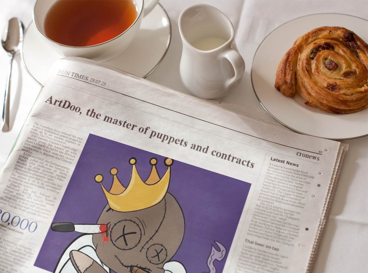 Have you already heared the news about <a href="/0xArtCro/">ArtDoo</a>?? 👀📰