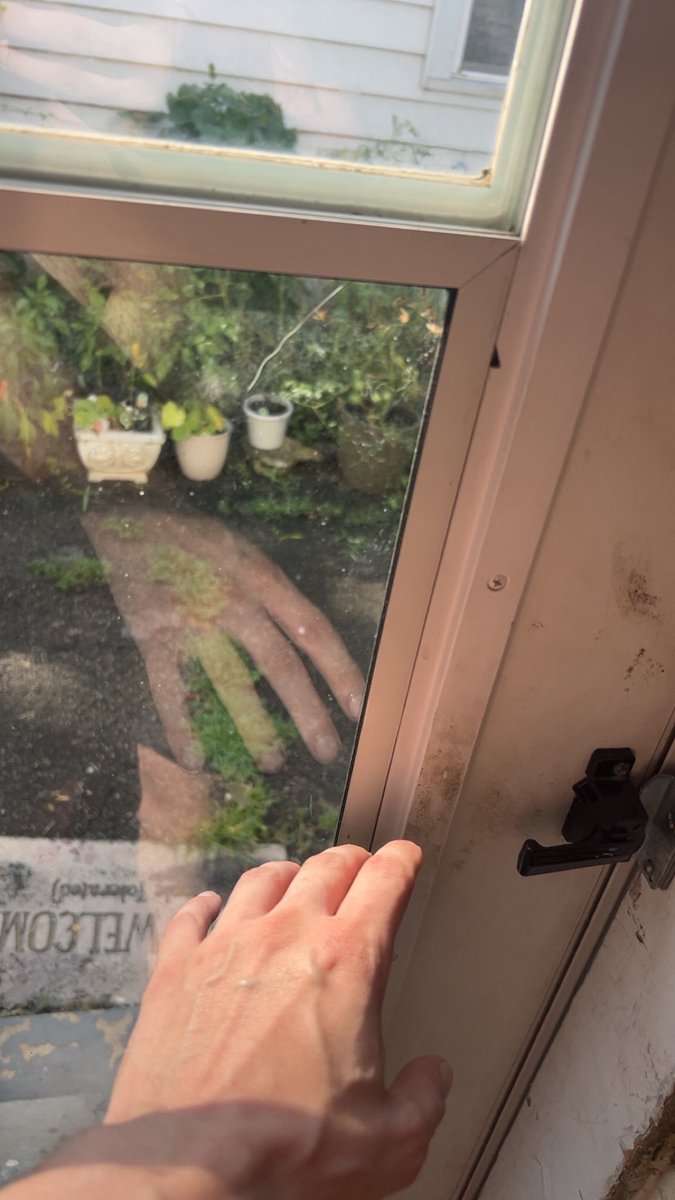 I was letting my dog out and had a mini stroke because I thought someone was at my door grabbing the handle at the same time as me