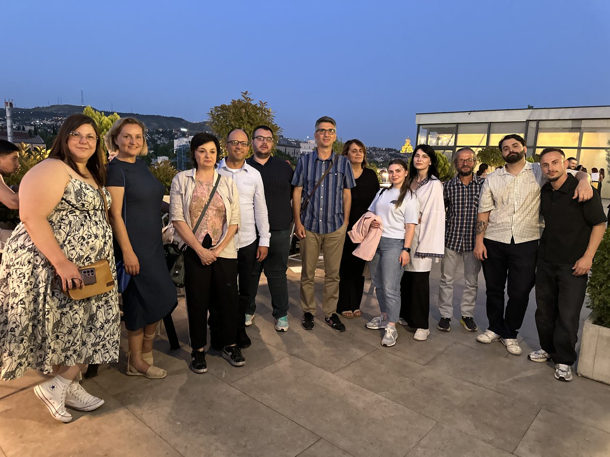UOhrid's tweet photo. UIST joined the #SINFTproject meeting in Tbilisi 🇬🇪 (July 21–25)! Partners co-designed the SINFT MOOC to empower youth &amp; CSOs via #NFTs. 
Key topics: soft skills, digital tools, citizenship &amp; more. https://t.co/yHEPWWi9rj
#CreateForChange https://t.co/r1nce3uK92