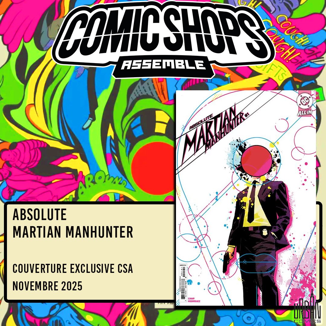 Comic Shops Assemble (@c_s_assemble) on Twitter photo Qu'êtes-vous en train de ressentir ?
Pour nous, c'est un plaisir absolu de vous annoncer une variante pour le tome 1 de Absolute Martian Manhunter chez <a href="/UrbanComics/">UrbanComics</a>
Un thriller psychologique, avec une ambiance psychédélique par Deniz Camp et Javier Rodriguez. Qu'êtes-vous en train de ressentir ?
Pour nous, c'est un plaisir absolu de vous annoncer une variante pour le tome 1 de Absolute Martian Manhunter chez <a href="/UrbanComics/">UrbanComics</a>
Un thriller psychologique, avec une ambiance psychédélique par Deniz Camp et Javier Rodriguez.