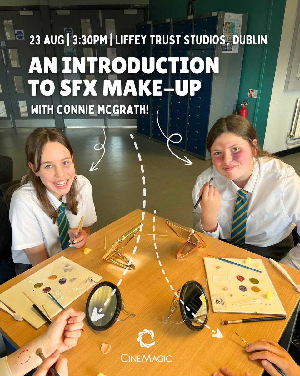 Cinemagic Festival (@cinemagic) on Twitter photo Learn the basics of SFX makeup at <a href="/studiosliffey/">Liffey Trust Studios</a> on August 23rd with #CinemagicDublin!
Join multi award-winning <a href="/ConFXartist/">Connie Craig-McGrath</a> as she takes you through the basics of creating realistic SFX makeup design such as cuts, bruises and scratches.
#Cinemagic #Dublin #FilmFestival #SFX Learn the basics of SFX makeup at <a href="/studiosliffey/">Liffey Trust Studios</a> on August 23rd with #CinemagicDublin!
Join multi award-winning <a href="/ConFXartist/">Connie Craig-McGrath</a> as she takes you through the basics of creating realistic SFX makeup design such as cuts, bruises and scratches.
#Cinemagic #Dublin #FilmFestival #SFX