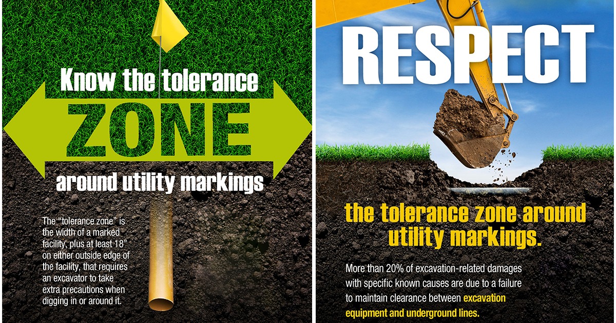 DID YOU KNOW?

More than 20% of excavation-related damages with specific known causes are due to a a failure to maintain clearance between excavation equipment and underground lines.

Learn more about the tolerance zone here:
al811.com/before-you-dig…
