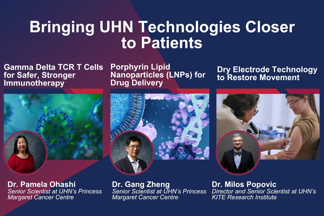UHN Research (@uhn_research) on Twitter photo From cancer #immunotherapy to wearable #rehabilitation technology and advanced drug-delivery systems, <a href="/UHN/">University Health Network</a> innovations are shaping the future of health care.
Stay tuned as we highlight some of the medical technologies developed at UHN.
🔗 Learn more: uhncommercialization.ca/for-industry/t… From cancer #immunotherapy to wearable #rehabilitation technology and advanced drug-delivery systems, <a href="/UHN/">University Health Network</a> innovations are shaping the future of health care.
Stay tuned as we highlight some of the medical technologies developed at UHN.
🔗 Learn more: uhncommercialization.ca/for-industry/t…