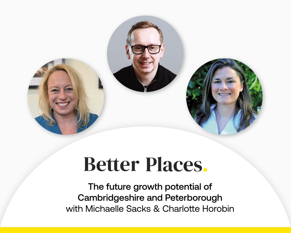 ConcilioComms's tweet image. 🚨 In the latest episode of Concilio’s Better Places podcast, Nick Dines is joined by the Chief Executive of @huntsdc, Michelle Sacks, and the CEO of the Cambridgeshire Chamber of Commerce, Michelle Horobin.

The conversation explores:
- Cambridge&apos;s global reputation in science…