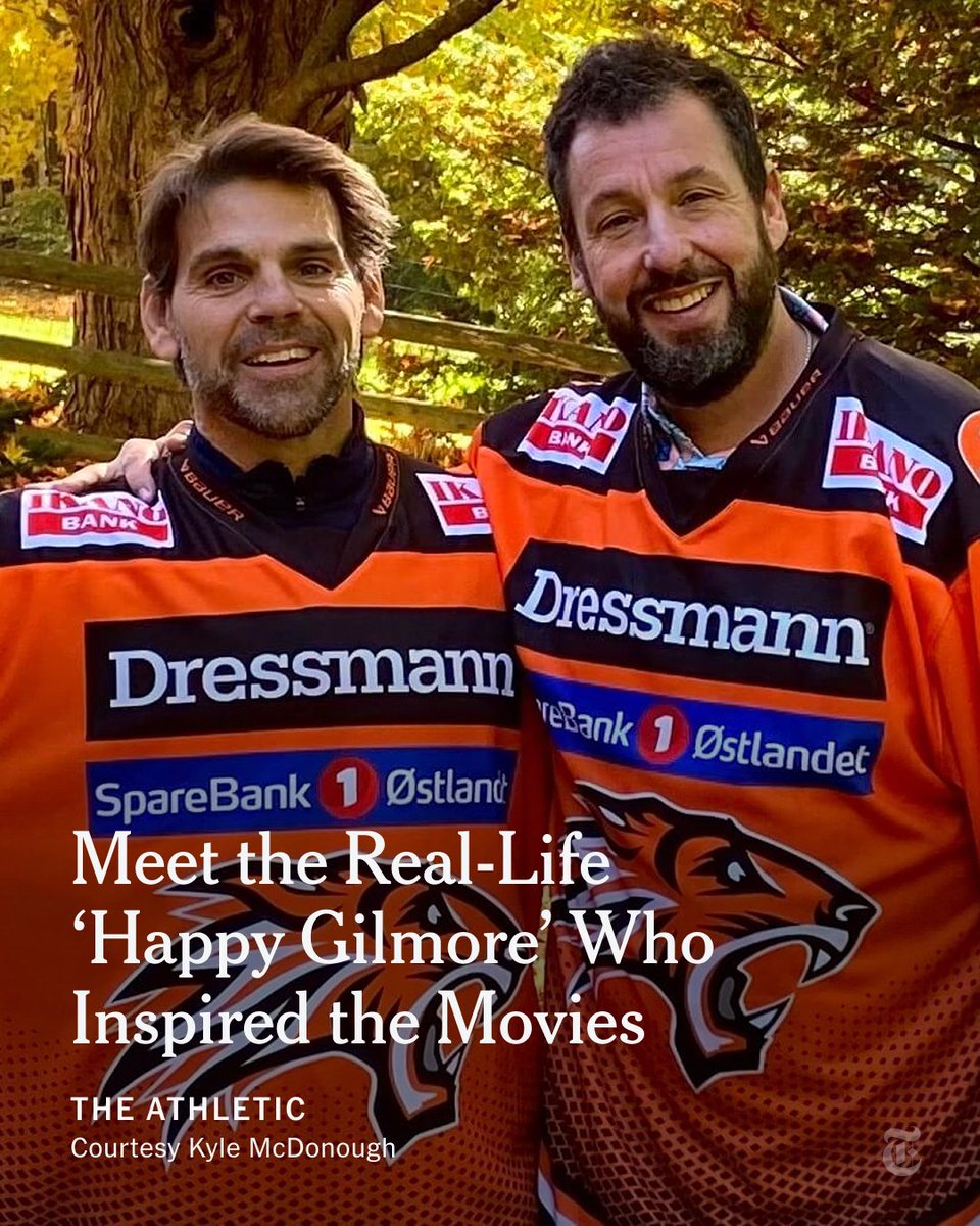 The New York Times (@nytimes) on Twitter photo From <a href="/TheAthletic/">The Athletic</a>: A lifelong friend of Adam Sandler served as motivation for the fictional golfer Happy Gilmore, who is back on screen after nearly 30 years. nyti.ms/4fcGnjj From <a href="/TheAthletic/">The Athletic</a>: A lifelong friend of Adam Sandler served as motivation for the fictional golfer Happy Gilmore, who is back on screen after nearly 30 years. nyti.ms/4fcGnjj