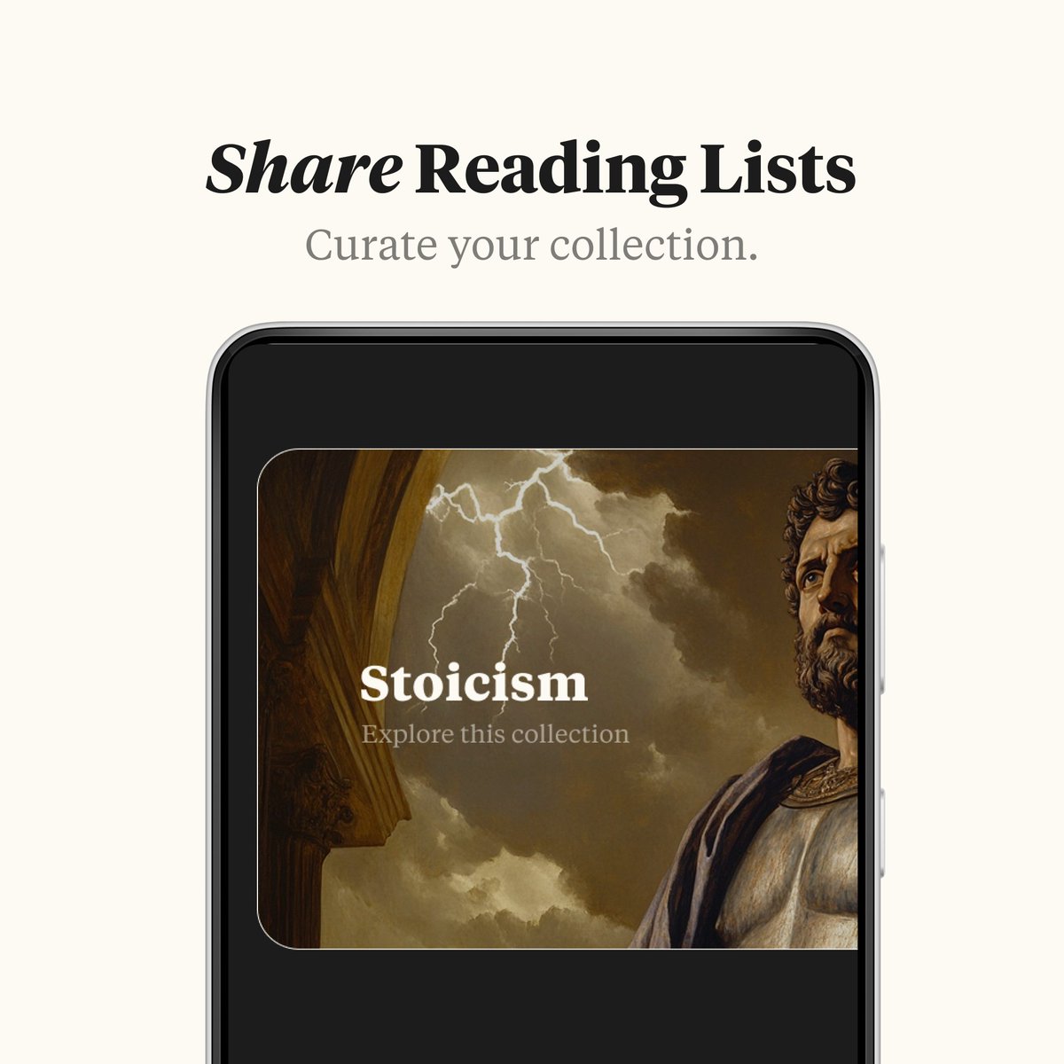 One of the challenges with reading, today and yesterday, is to help people know where to start. We built reading lists to curate classics and get recommendations from friends. We'd love to see what lists everyone creates. Here's a link to my personal collection: