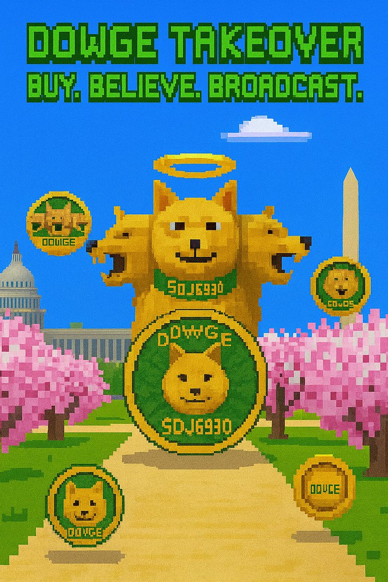 #DOWGE TAKEOVER. $DJI6930 BUY. BELIEVE. BROADCAST. ❇️🔺<a href="/DJI6930/">Dowge</a>