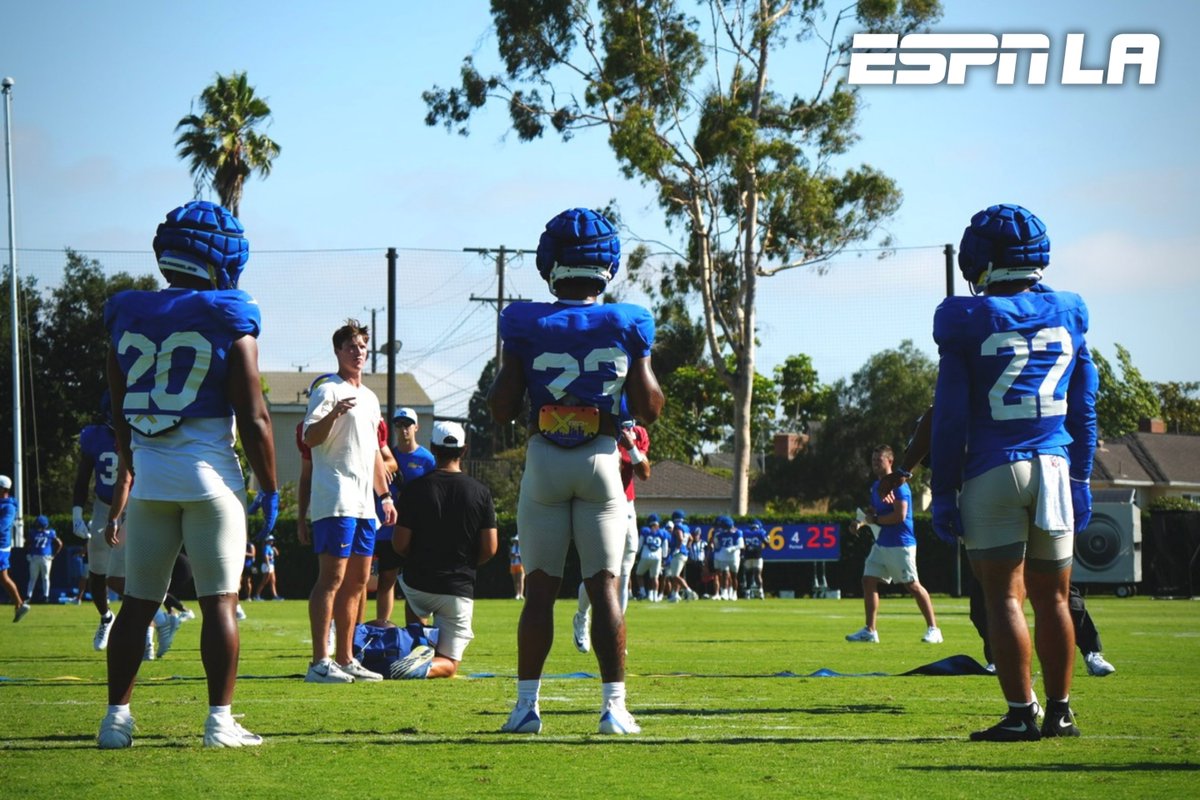 ESPN Los Angeles (@espnlosangeles) on Twitter photo First day of pads hit different 😤 #RamsHouse First day of pads hit different 😤 #RamsHouse