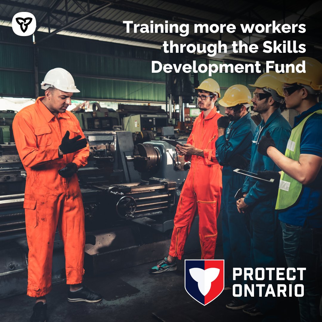 Ontario is protecting workers and our economy with $260M in Skills Development Training funding! This latest round will help more workers get hands on training for good paying, in-demand jobs—keeping Ontario strong and resilient in the face of U.S. tariffs. 

Learn more:
