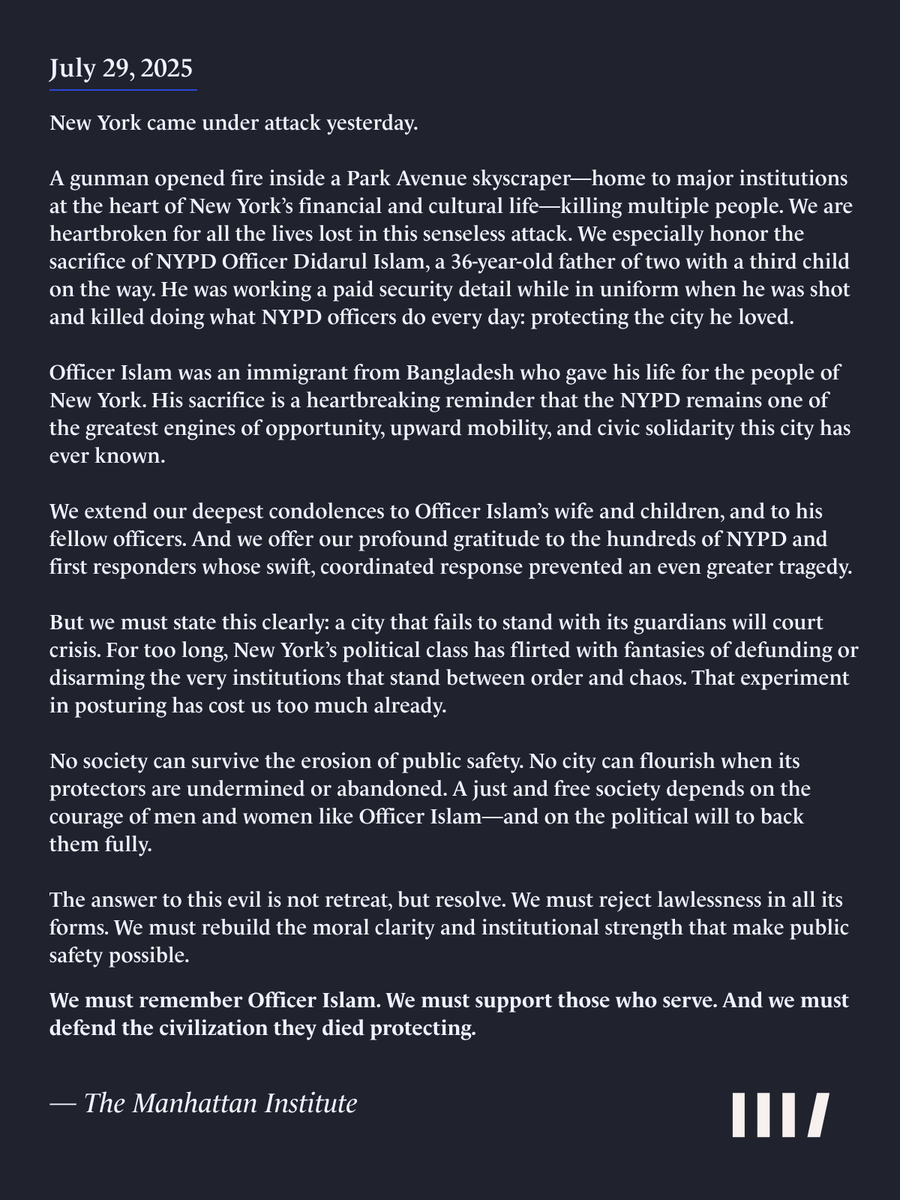 Manhattan Institute (@manhattaninst) on Twitter photo 