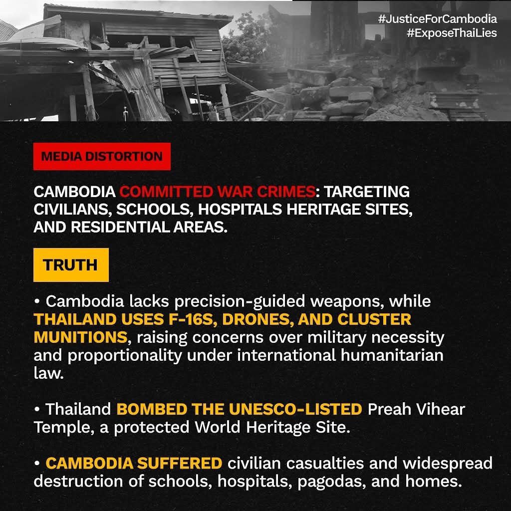 lluwtfu's tweet photo. The news from Thailand is all fake, Thailand is trying to accuse Cambodia. They attacked Cambodia first 
#ExposeThailandLies https://t.co/g6ZHgRgXLT