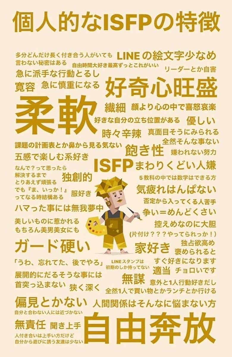友達からやってみて的なことを言われやってみたが当たってるのか？？

でもLINEの絵文字少なめはわかる！！

めんどくさいと使わない( ´-ω-)