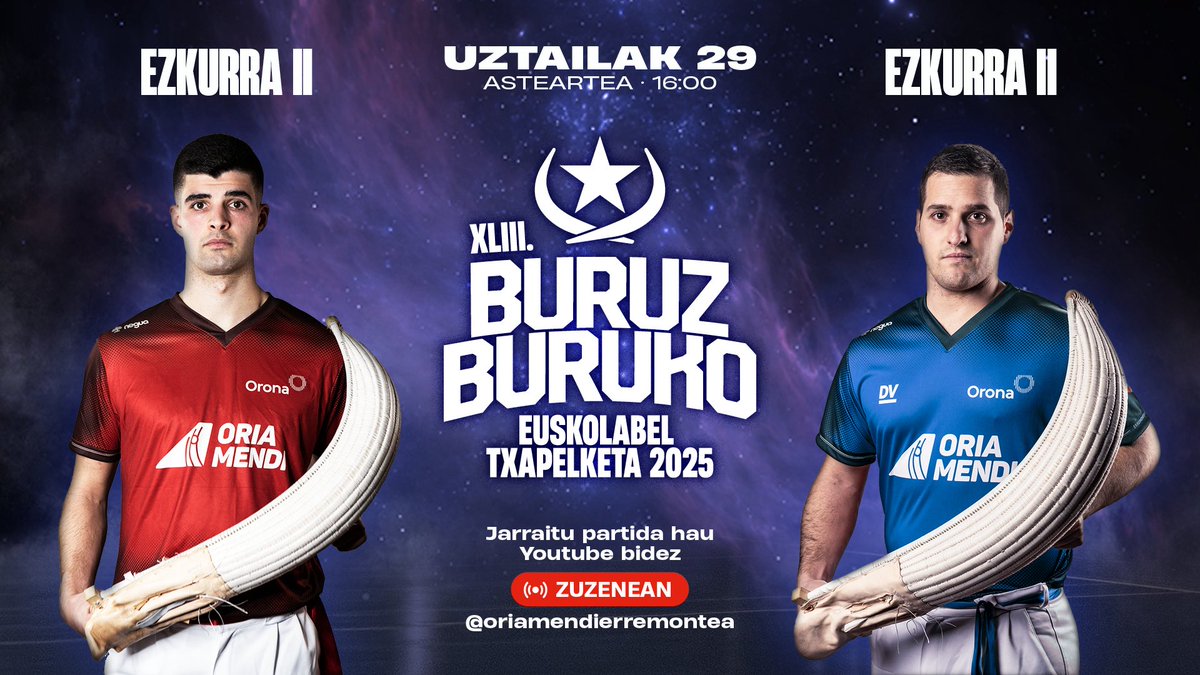 🚨 9. jardunaldia Buruz Burukoan!
🎯 JABALERA 🆚 EZKURRA II

📺 Zuzenean: youtube.com/live/oQ6sDnbsR…

#buruzburukoa #erremontea #biziErremontea
