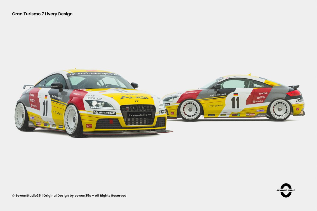 Heritage Meets Style – Audi TT Concept.

Brand:  <a href="/AudiUK/">Audi UK</a> 
Game: Gran Turismo 

Tags 
#gt7 #GT7 #GT7Livery #PS5 #GraphicDesigner #Motorsport #GranTurismo #ps5 #racing #Racingcars