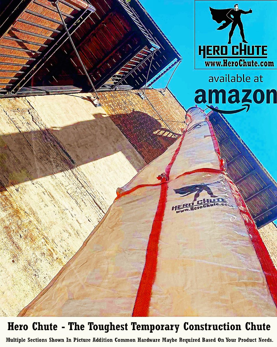 HeroChute's tweet photo. Hero Chute makes construction cleanup a breeze! 🦸♂️ No more hauling debris up & down stairs—our temporary chutes get the job done fast & safe. #ConstructionHacks #HeroChute #WorkSmart" https://t.co/hkaocru4lp