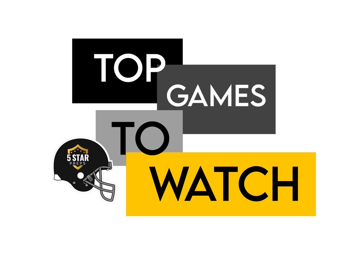 Trust us. 

You don’t want to miss these 20 games this fall. 

STORY ▶️ 5starpreps.com/articles/top-g…