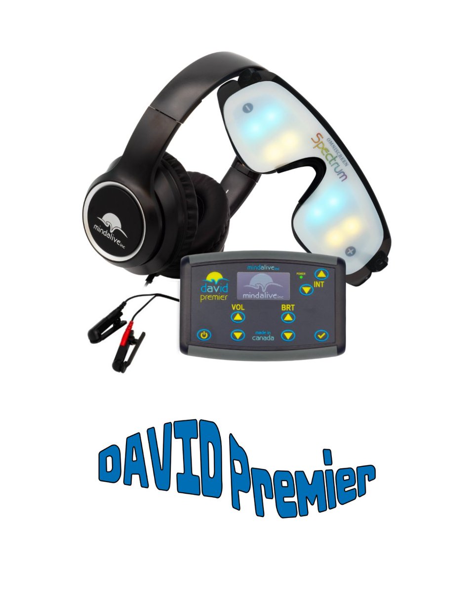 #DAVIDPremier has 51 #AudioVisualEntrainment (AVE + #CranioElectroStimulation (CES) sessions &amp; can help you improve your health, mental functioning, #sleep, #mood, and #cognition.

mindalive.com/collections/al…

#MindAlive #BrainPerformance #Meditation #Anxiety #ADHD #PTSD #ImproveLife