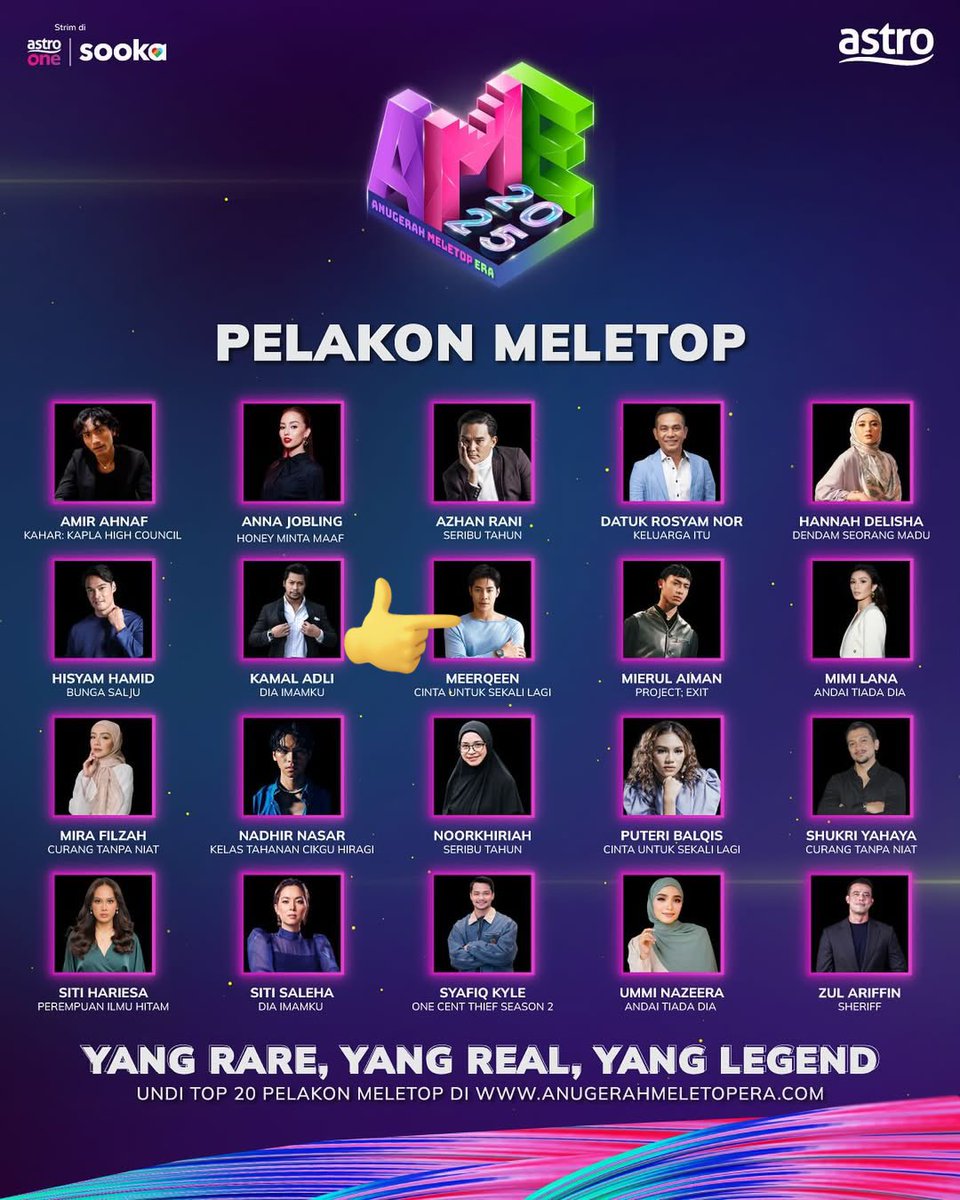 Meerqeentroopss's tweet photo. Congrats baby boss on 3 nominations! 

Anugerah Meletop Era 2025
- Pelakon Meletop
- Filem Meletop
- Gandingan Meletop

Vote here 👉 https://t.co/8jwmtzBJ6W

#Meerqeen
#HisJourneyOurPride 
#AME2025 https://t.co/s5LOkGH3ZN