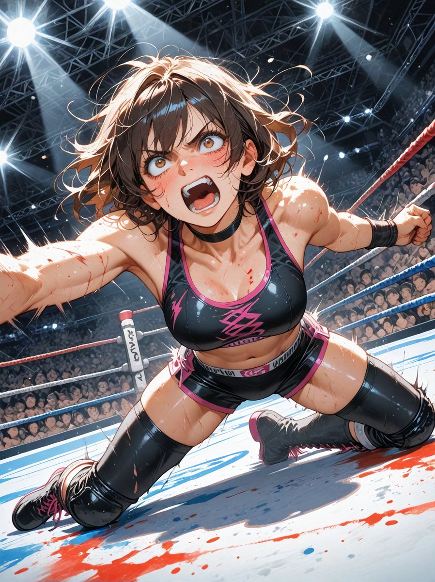 プロレス
#AIart #AIイラスト︎