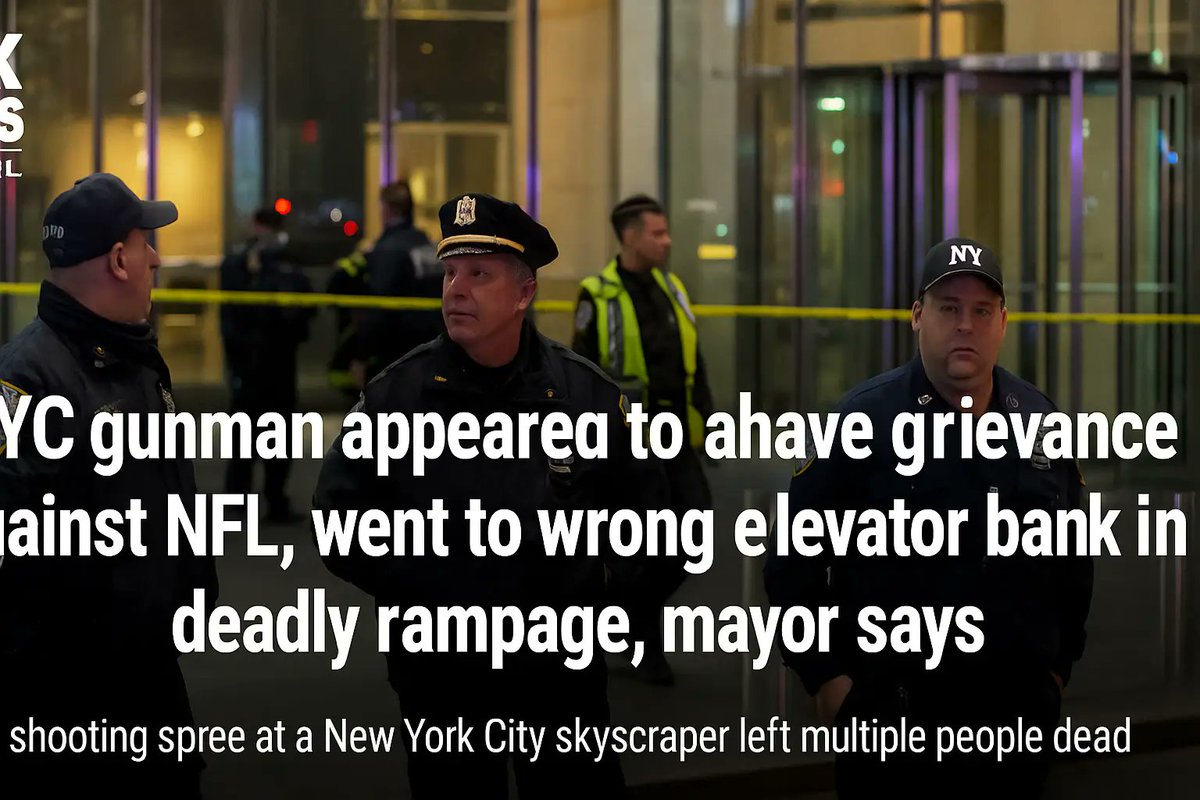 wizbloggers's tweet image. NYC Mayor Eric Adams confirmed that shooter Shane Tamura aimed for the NFL headquarters but entered the wrong floor during a deadly attack at 345 Park Avenue. One NFL employee is seriously injured.

Read More: wizbloggers.com/shane-tamura-n…

#ShaneTamura #NYCNews #NFL