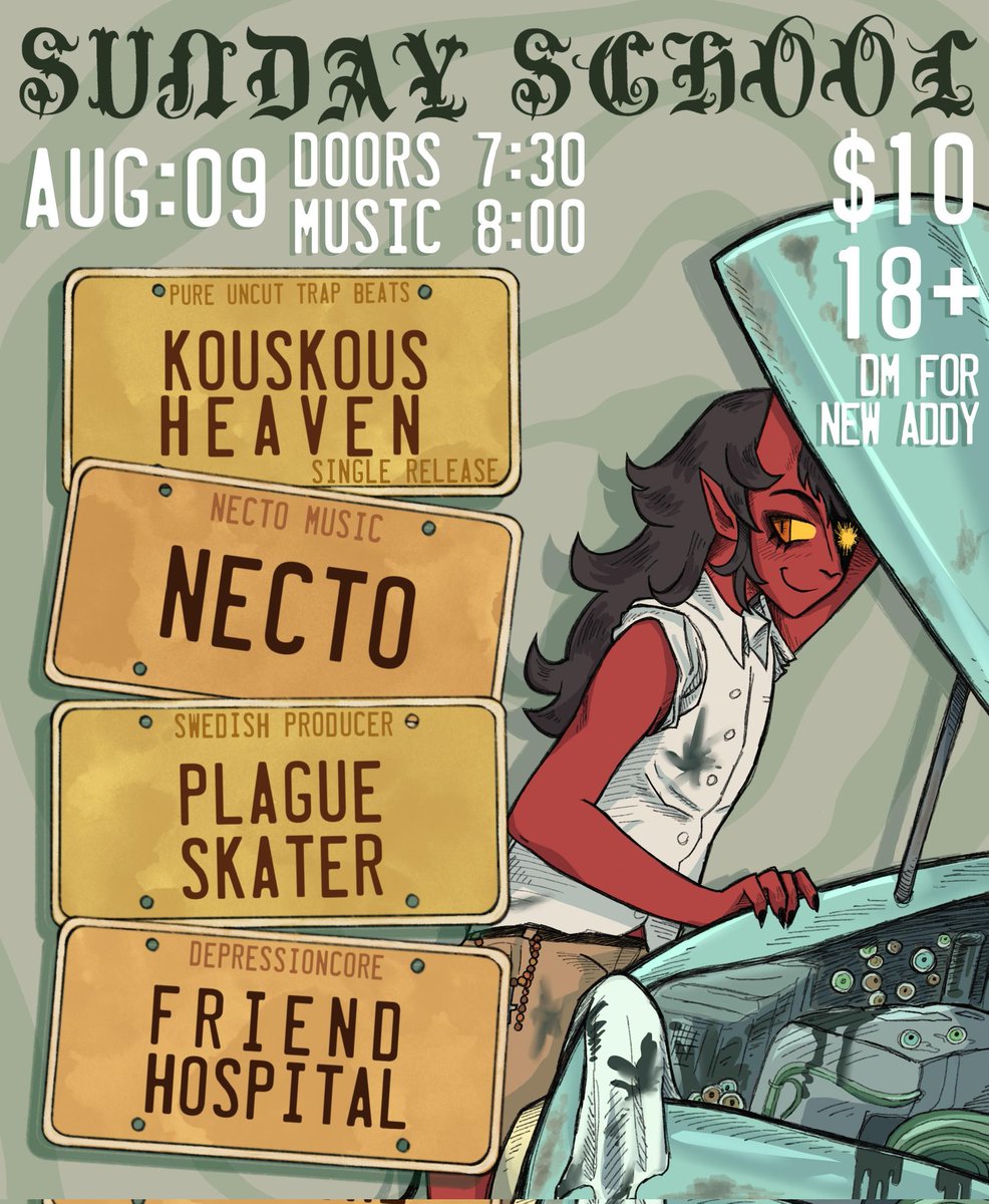 This is going to be a big deal and you really don't wanna miss it we play last I need everyone I've ever met and everyone I'm ever going to meet there