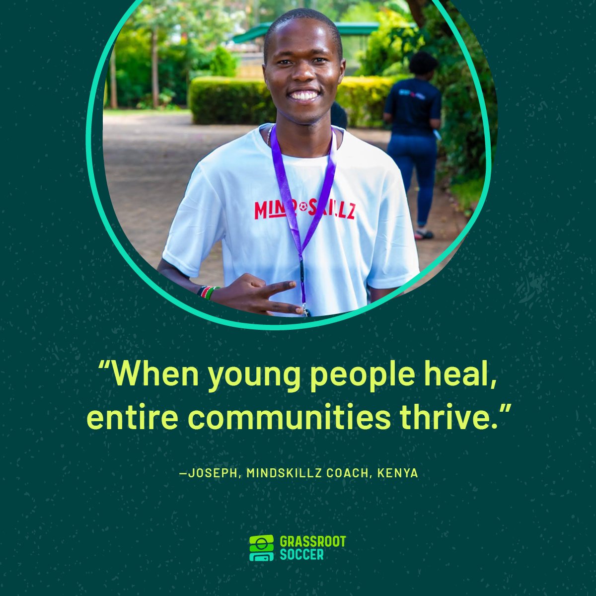 Grassroot Soccer (@grassrootsoccer) on Twitter photo Having faced mental health challenges, Joseph Macharia learned the importance of opening up to heal – an experience that helped him identify his calling as a youth advocate and led him to his role as a MindSKILLZ Coach with Grassroot Soccer and <a href="/LVCTKe/">LVCT Health</a>.
grassrootsoccer.org/impact-stories… Having faced mental health challenges, Joseph Macharia learned the importance of opening up to heal – an experience that helped him identify his calling as a youth advocate and led him to his role as a MindSKILLZ Coach with Grassroot Soccer and <a href="/LVCTKe/">LVCT Health</a>.
grassrootsoccer.org/impact-stories…