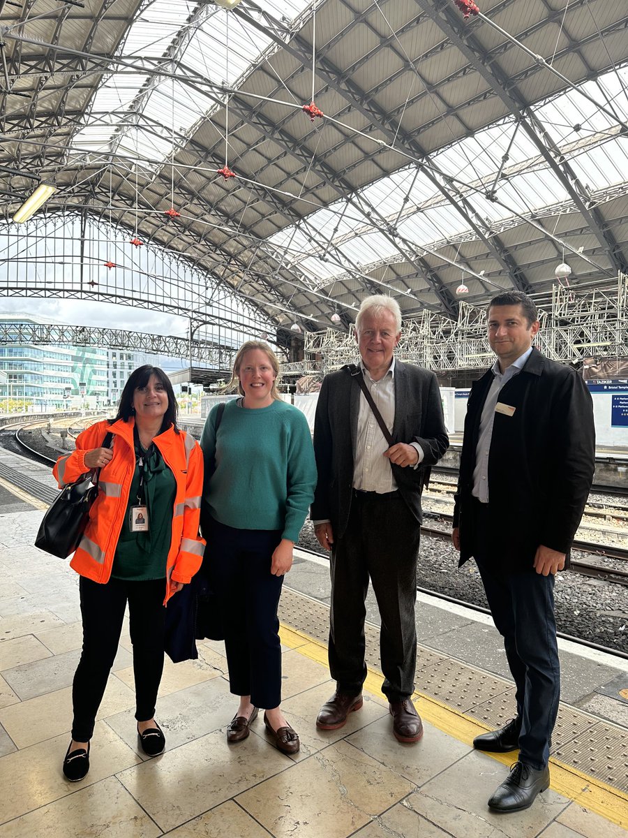 HE_ChiefExec's tweet image. With Network rail team and ⁦@HistoricEngland⁩ SW regional director to see roof works to Bristol Temple Meads station and discuss exciting plans for public realm including Brunel train shed
