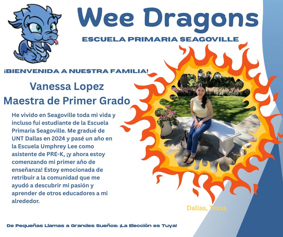 Please help us welcome Ms. Lopez!
This new Wee Dragon is having a full-circle moment as she was once one of our students! How amazing it is to have her return and give back to our school community. <a href="/mrschoppa1908/">TrinaGib</a> @MariaRossAP