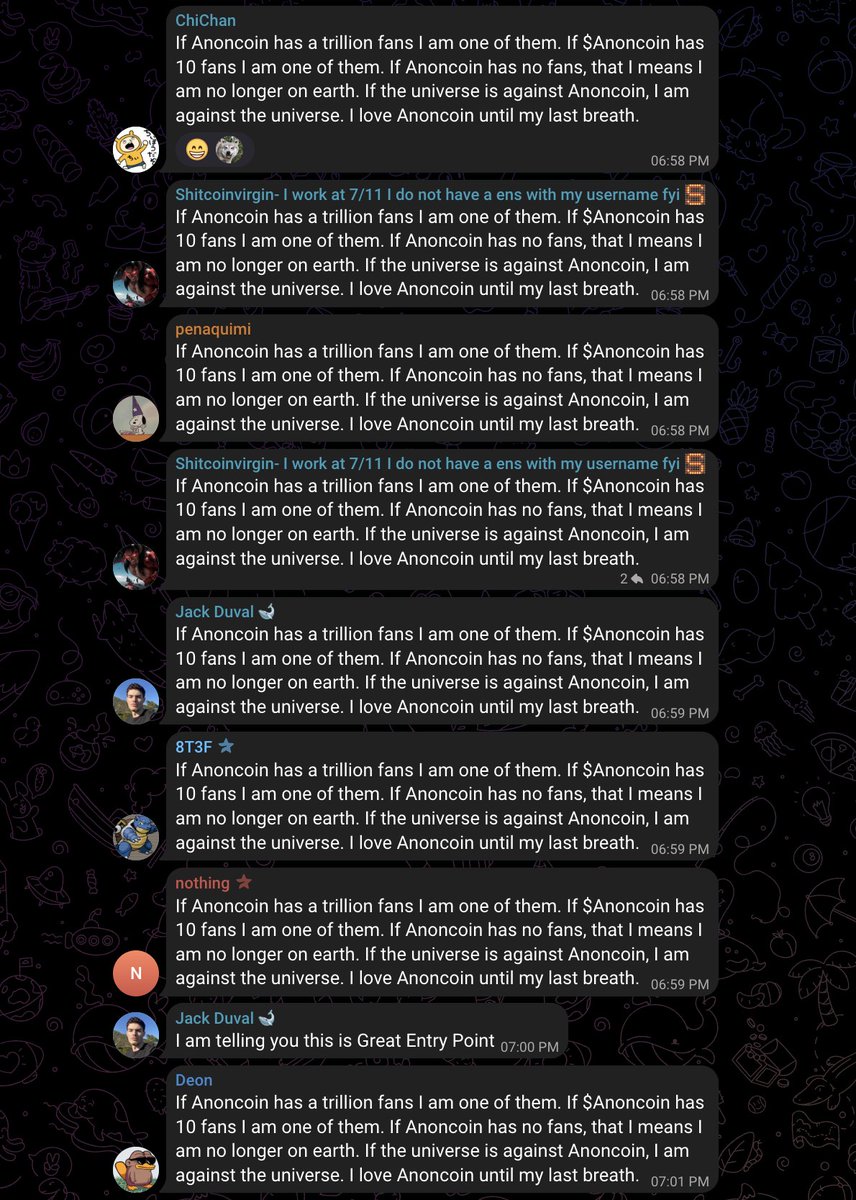 Anoncoin is a cult coin

"If Anoncoin has a trillion fans I am one of them. If $Anoncoin has 10 fans I am one of them. If Anoncoin has no fans, that I means I am no longer on earth. If the universe is against Anoncoin, I am against the universe. I love Anoncoin until my last