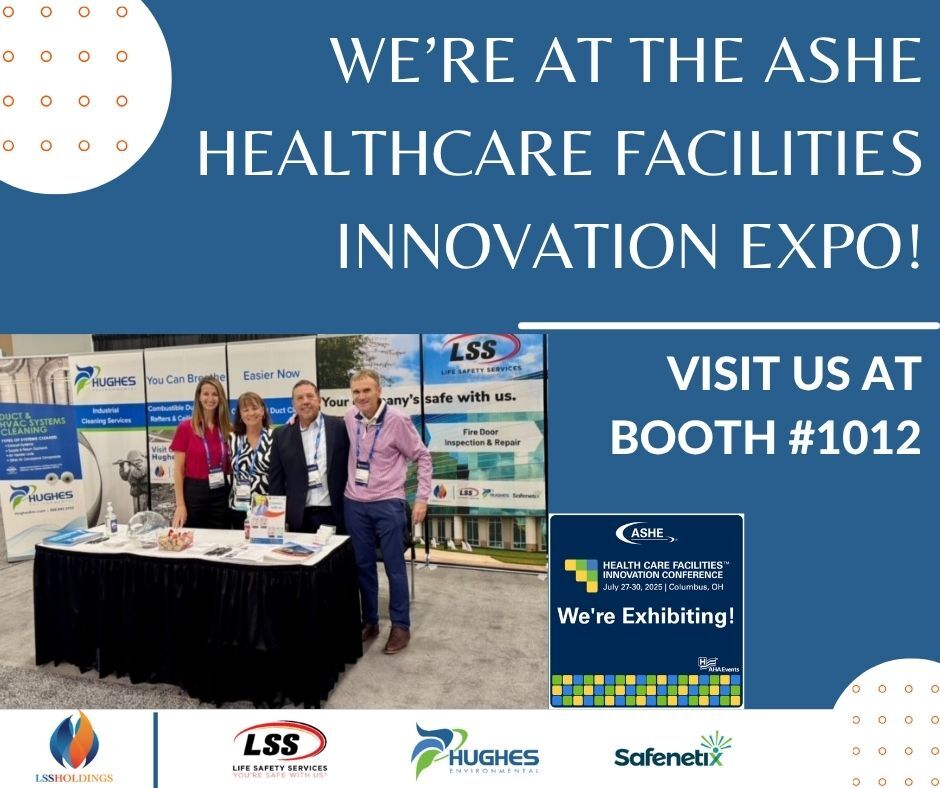 CleanDuctwork's tweet photo. Visit us at the Health Care Facilities Innovation Conference in Columbus, July 27–30, in Columbus, Ohio! Stop by booth# 1012 to see our Life &amp; Fire Safety and Environmental Cleaning solutions for health care facilities. Learn more at https://t.co/X8iR3j4SPA #ASHE25 https://t.co/Q84ljG5dIl