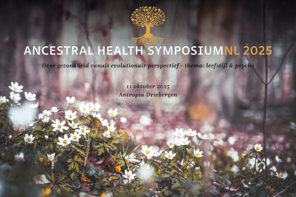 Op zaterdag 11 Oktober 2025 organiseert de AHS Nederland haar 6de symposium. ancestralhealth.nl/symposium-2025/ Thema: “Leefstijl &amp; Psyche”. Meld je nog direct aan voor ons nieuwe symposium en verzeker jezelf van een toegangsbewijs voor dit unieke evenement. ancestralhealth.nl/product/inschr…