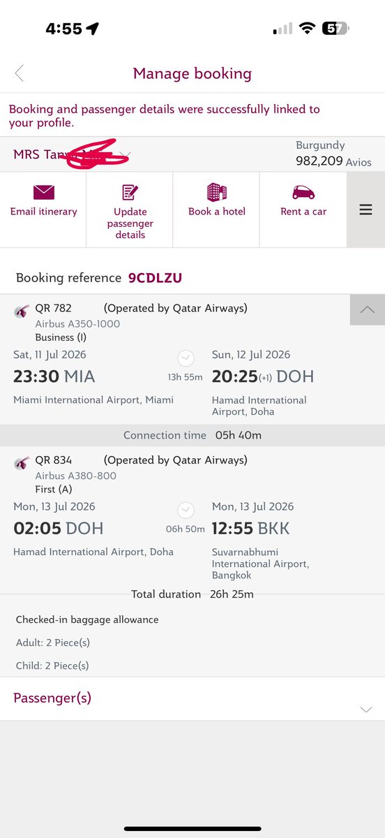 CleanBeautyAdvo's tweet photo. 🚨 @British_Airways has locked nearly 1 million points I transferred to book 5 Qatar biz seats.
I followed all the rules.
They promised “instant” transfers.
14 days later:
❌ Avios frozen
❌ Award space gone
❌ Zero accountability
cc: @ThePointsGuy @HeadForPoints @garyleff https://t.co/wqQrO16Ojf