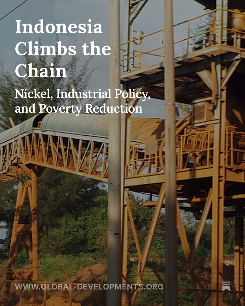 Back to blogging after an extended hiatus.

Indonesia's nickel policy has become an industrial policy model for the developing world. But what has it done for poverty? (link in reply)