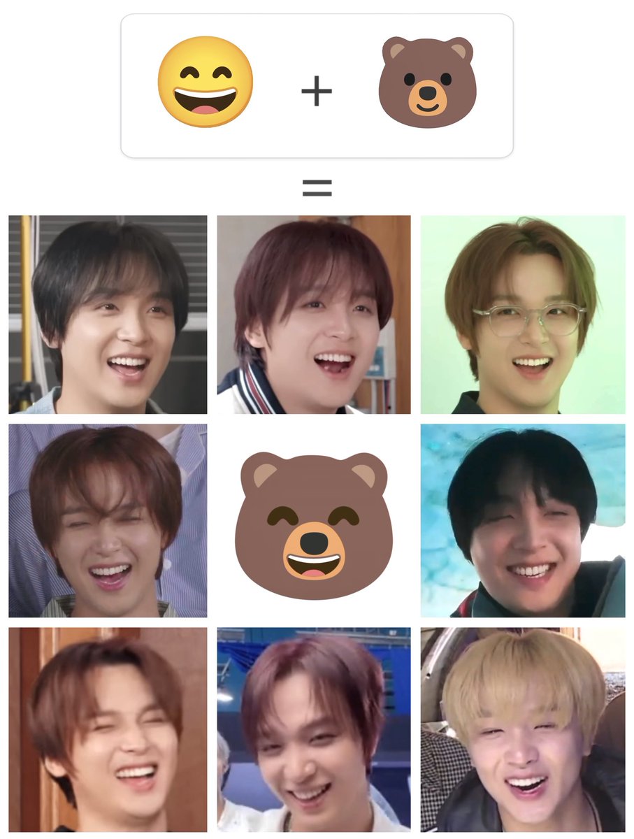 😄 + 🐻 = ʕ ᵔⰙᵔ⠕ʔ♡