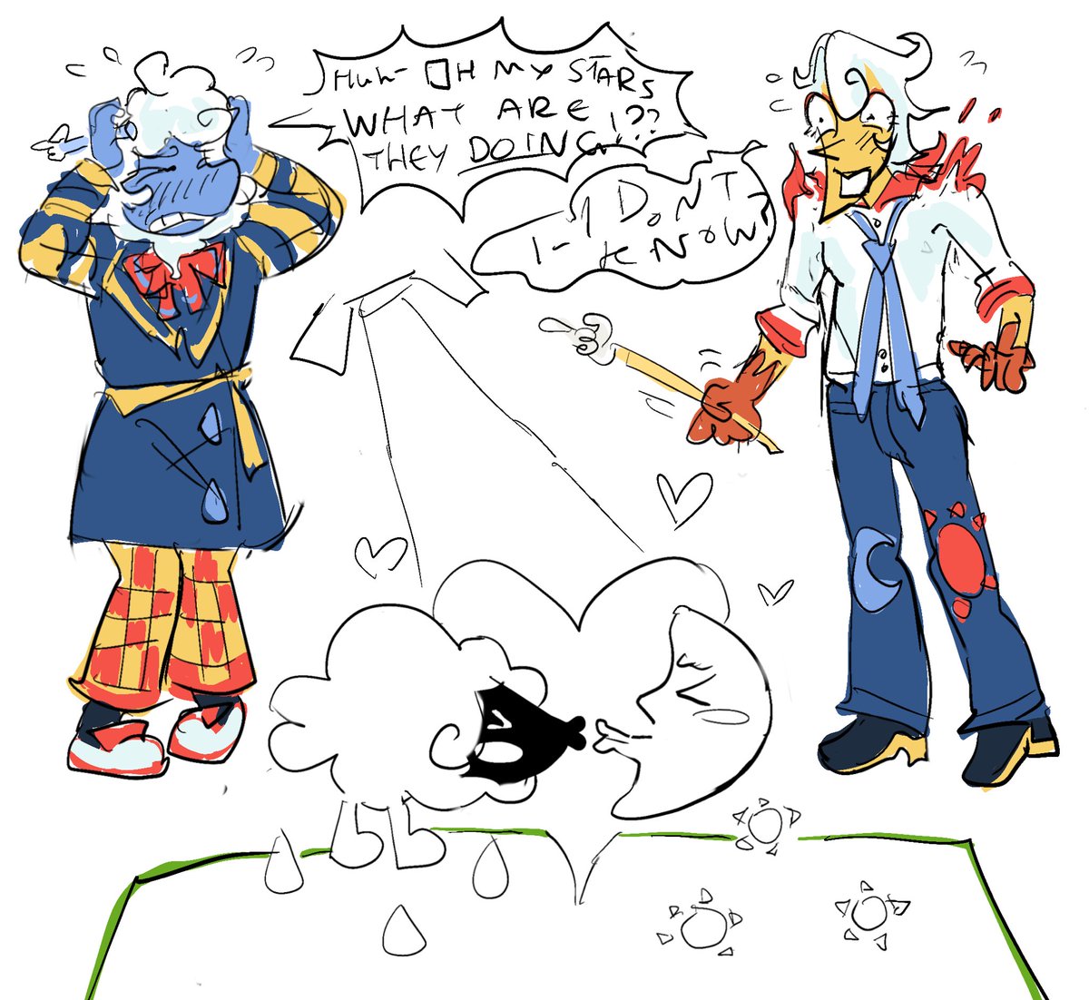 I like the weather duos little thingis in their attacks aww aww