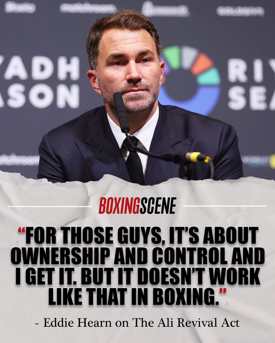 Eddie Hearn considers proposed changes to the Muhammad Ali Act under the guise of “The Ali Revival Act” unnecessary. 

Full story: ow.ly/XEKV50WwLBu
