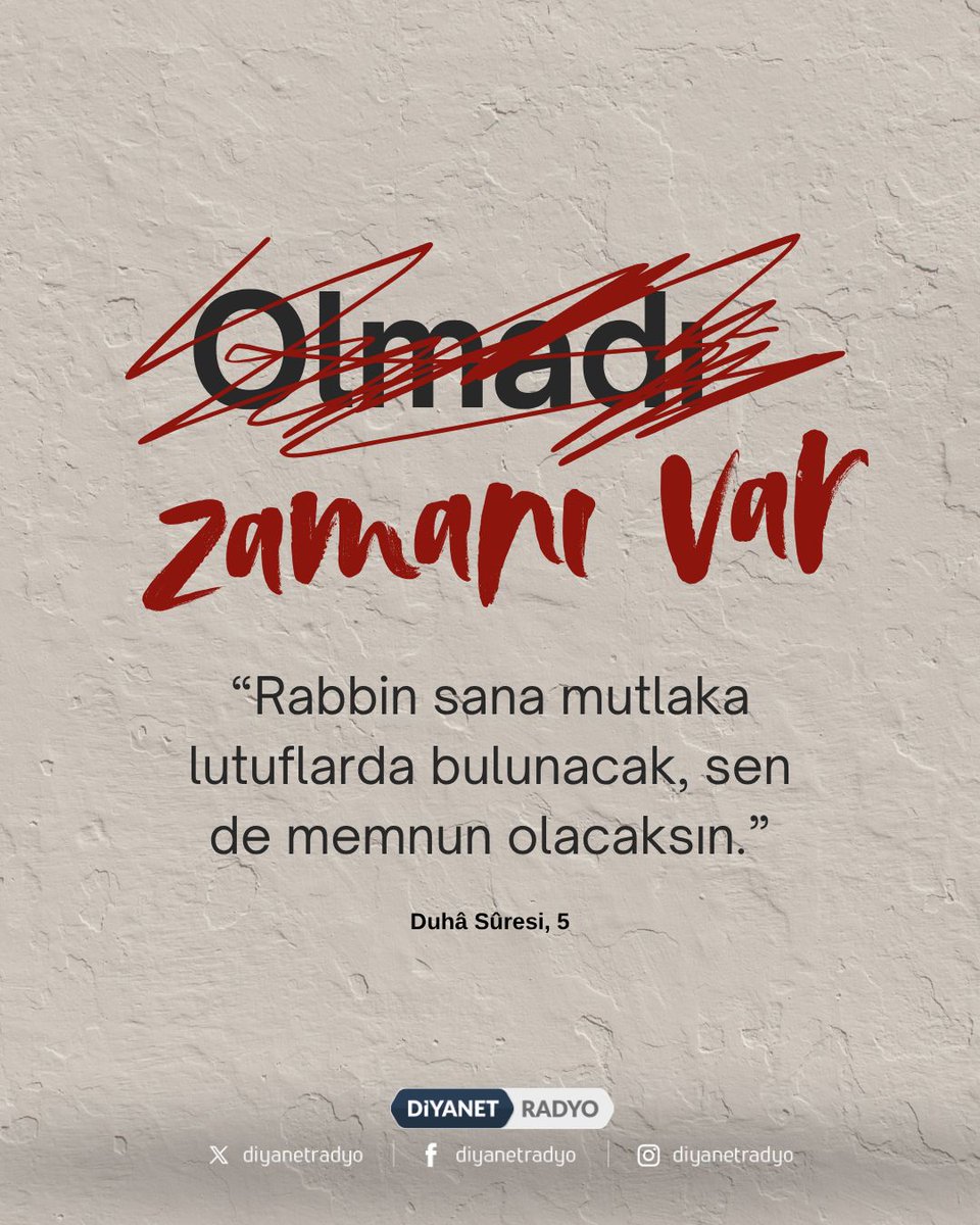 Rahmân ve Rahîm olan Allah'ın adıyla

❝Rabbin sana mutlaka lutuflarda bulunacak, sen de memnun olacaksın.❞

[Duhâ Sûresi, 5]
