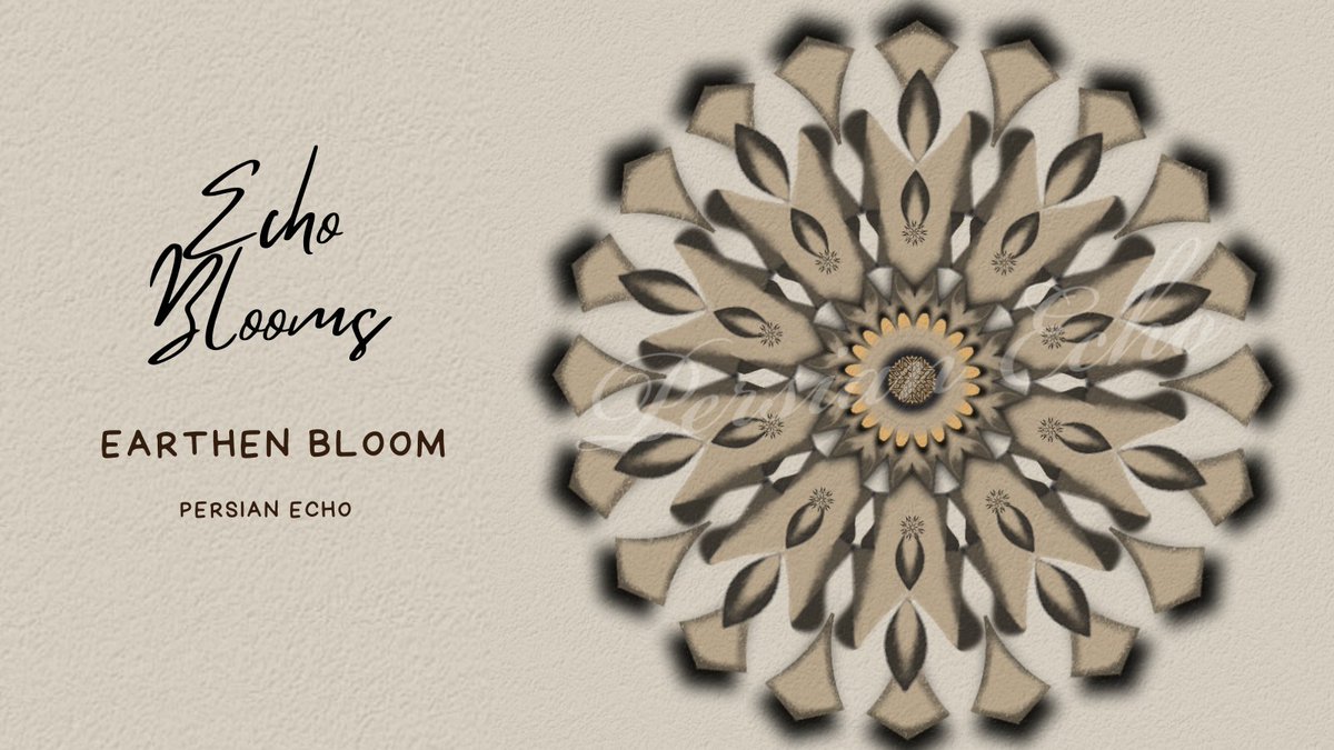 'Earthen Bloom' is now live ✨ where geometry casts a shadow and finds its own dimension.  Minted on Tezos. 
3 Editions // 10 tez
Discover it here 👇  
🔗objkt.com/tokens/KT1KBSA…
#NFT #DigitalArt #Mandala #NFTCollection #Artist #NFTArt #Tezos #3DArt #NFTCommunity #GeometricArt