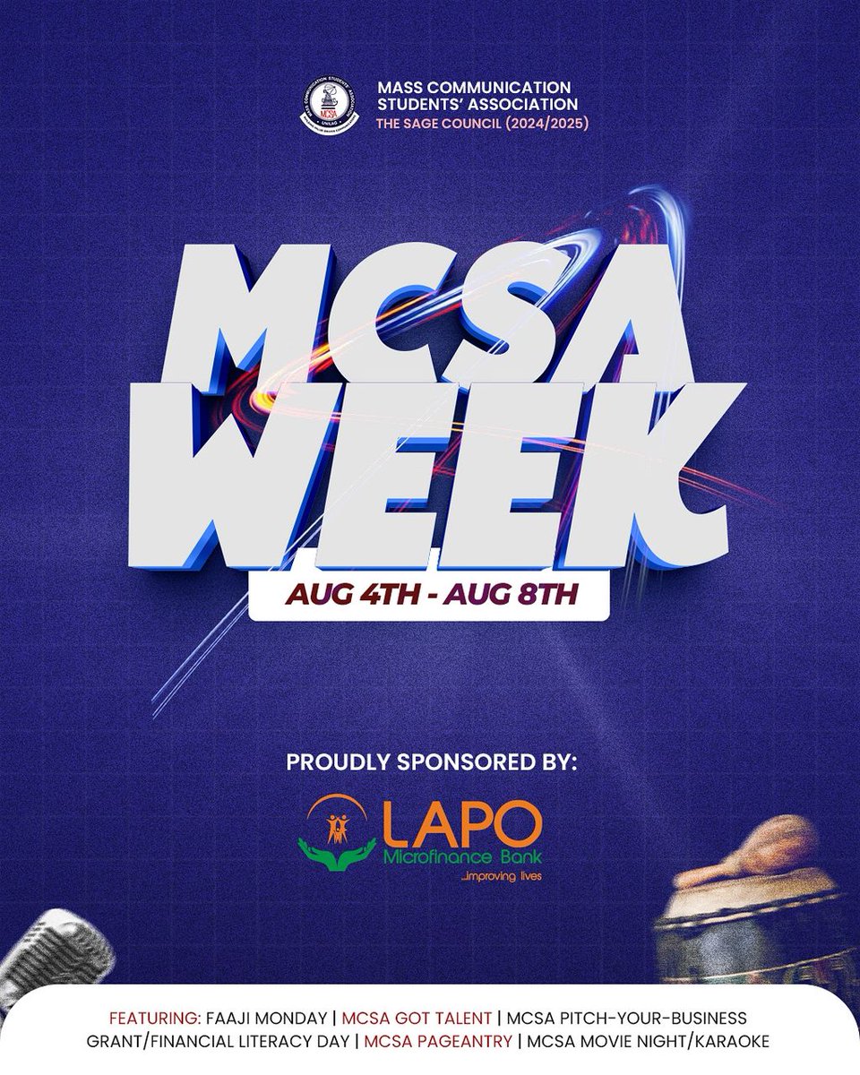 🚨🚨 Official Announcement!! 🚧

MCSA WEEK is coming, and it is coming in hot and fast🥵🥵

As you are anticipating, let's discuss.

What day of the week are you expecting the most? Let us hear the word on the street.