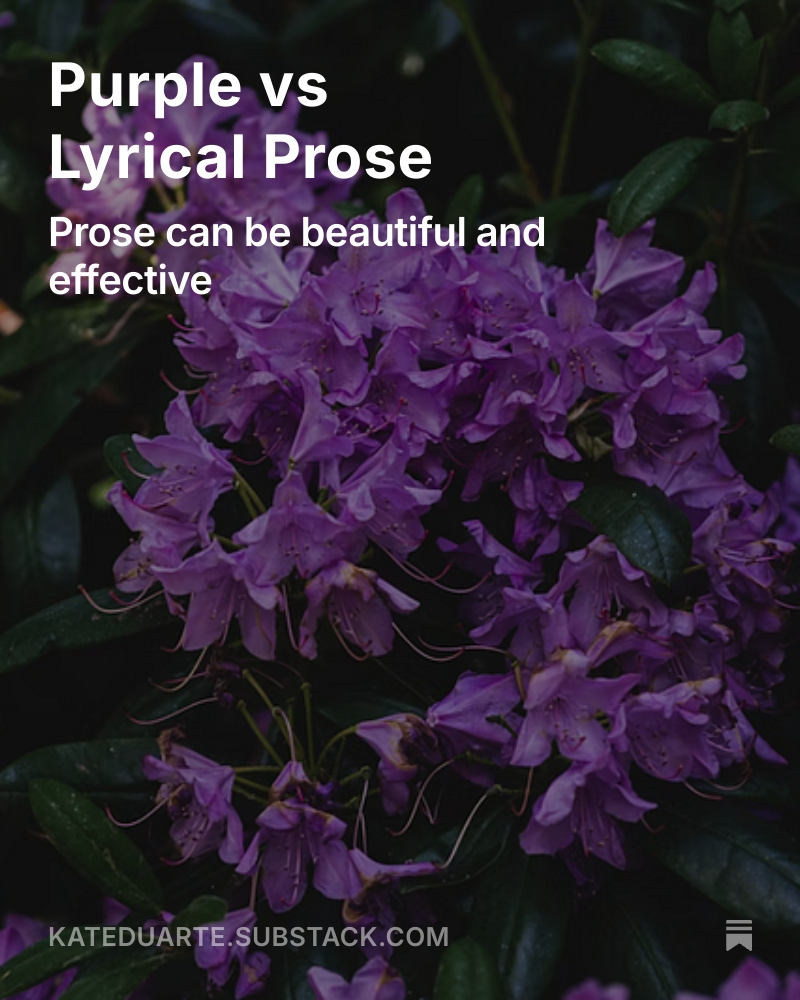 who hasn't been guilty of using purple prose? sometimes you're just a yapper at heart and also love big words.
#WritingCommunity